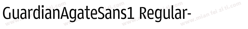 GuardianAgateSans1 Regular字体转换